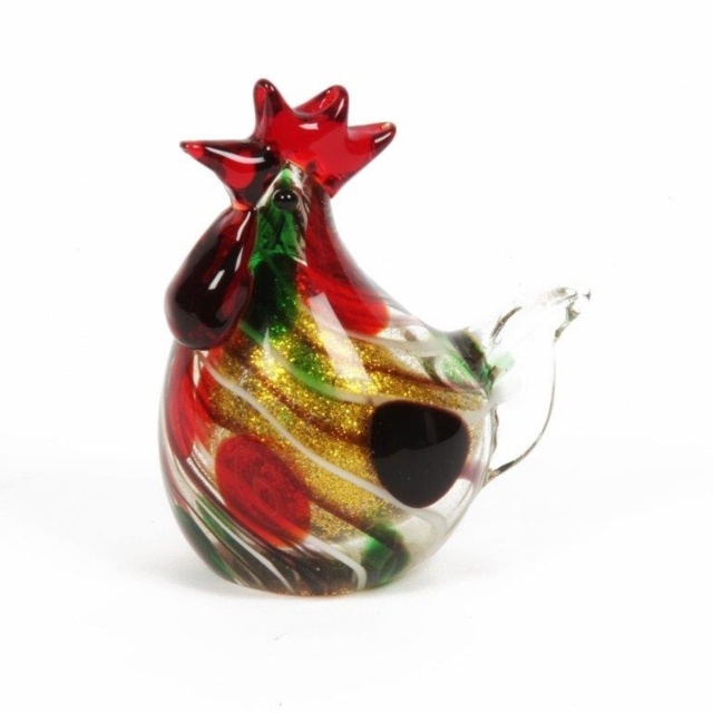 Objets dart Glass Figurine - Cockeral