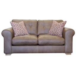 Darcy Small 2 Seater Leather Sofa - Leather Grade B - thumbnail 1