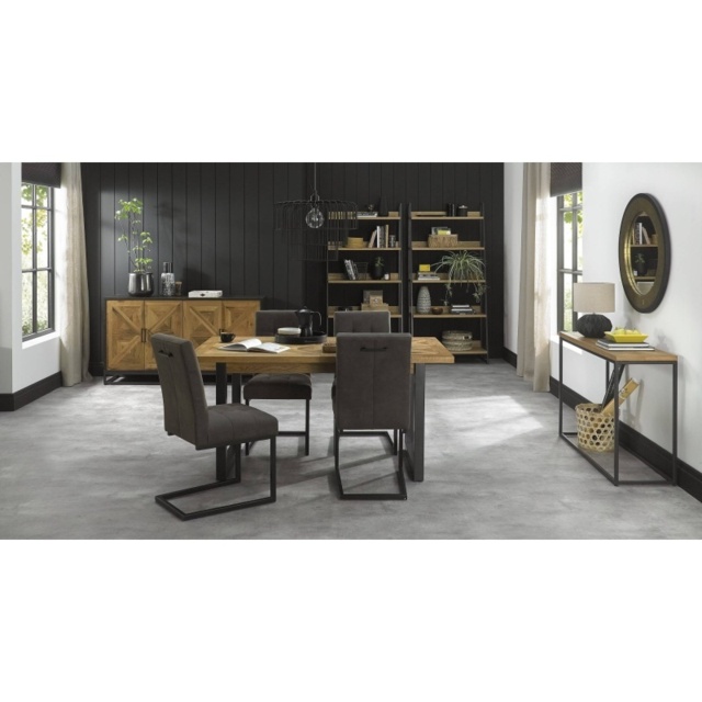 Vancouver Rustic Oak 4-6 Seater Dining Table - image 1