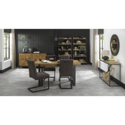 Vancouver Rustic Oak 4-6 Seater Dining Table - thumbnail 1