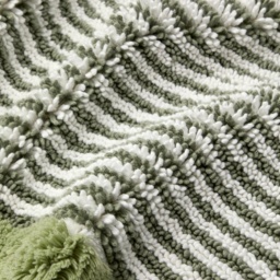 Christy Portobello Stripe Cotton Bath Mat - Sage - thumbnail 2