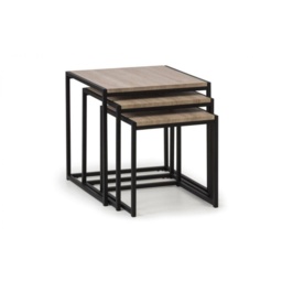Julian Bowen Tribeca Nest Of 3 Tables - Sonoma Oak