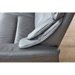 Himolla Chester Fixed 2 Seater Sofa - Leather L31 - Aluminium Feet - thumbnail 7