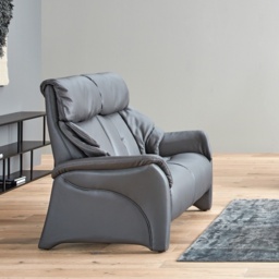 Himolla Chester Fixed 2 Seater Sofa - Leather L31 - Aluminium Feet - thumbnail 3