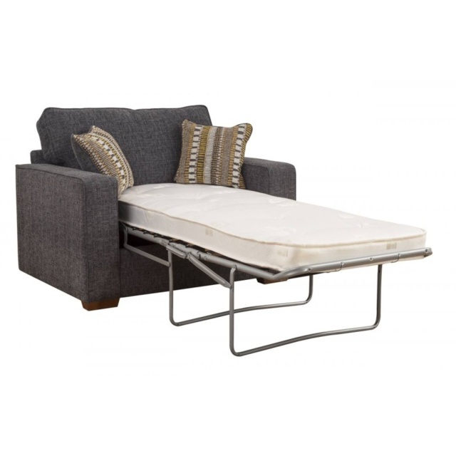 Bertie Standard Back Chair Bed - Fabric Grade B - Standard Foam Mattress - image 1