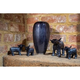 Tilnar Art Brushed Black Vase - thumbnail 2