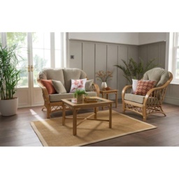 Daro Ledbury Natural Wash 2 Seater Lounging Sofa - Fabric Grade D - thumbnail 4
