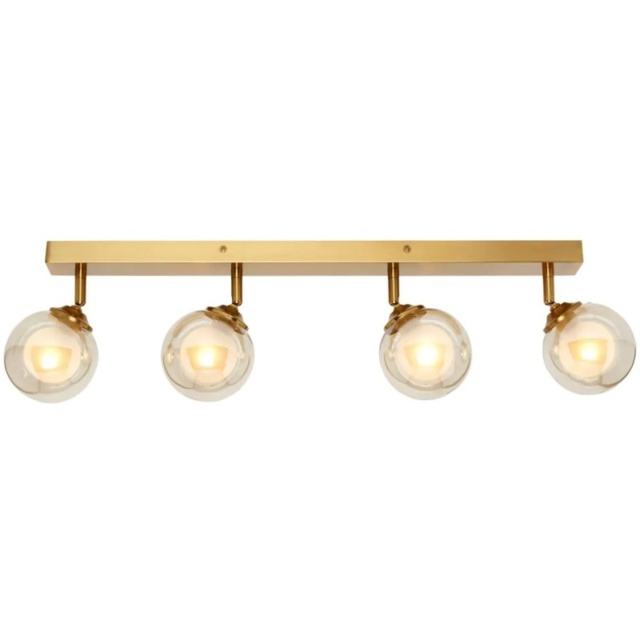 BHS Vanity 4 Light Spotlight Bar - Satin Brass - image 1