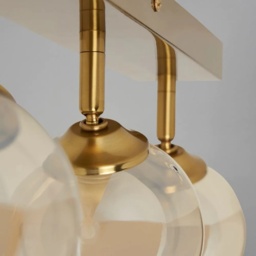 BHS Vanity 4 Light Spotlight Bar - Satin Brass - thumbnail 3
