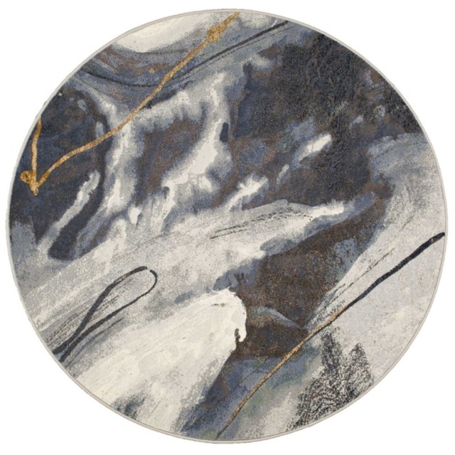 Mastercraft 063-0529/2626 Galleria Round Rug - Grey - 240cm Circle - image 1