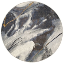 Mastercraft 063-0529/2626 Galleria Round Rug - Grey - 240cm Circle - thumbnail 1