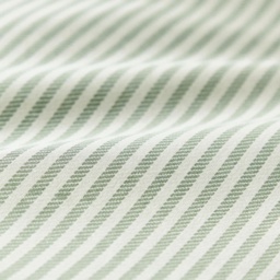 Helena Springfield Calico and Chalk Twill Stripe Duvet Set - Green - Super King - thumbnail 4