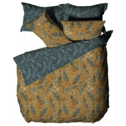Furn Mazari Exotic Jungle Mustard Duvet Cover Set - Double - thumbnail 2