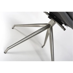 Nevada Swivel Dining Chair Stainless Steel Frame Taupe Seat - thumbnail 3