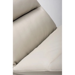 Nevada Swivel Dining Chair Stainless Steel Frame Taupe Seat - thumbnail 4