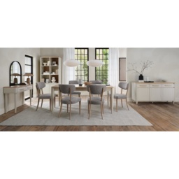 Delta Scandi Oak Upholstered Back Dining Chair - Grey Lotus Fabric Pair - thumbnail 6