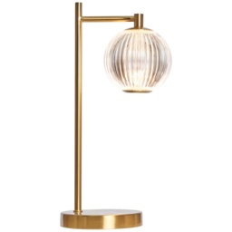 BHS Rimi Acrylic Ball Table Lamp - Brass - thumbnail 1