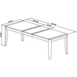 Jasper Oak 185cm/235cm Extending Dining Table - thumbnail 6