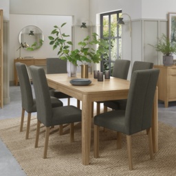 Jasper Oak 185cm/235cm Extending Dining Table - thumbnail 1