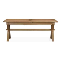 Juniper Cross-Leg Extending Dining Table 150cm-200cm - Smoked Oak - thumbnail 3