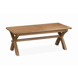 Juniper Cross-Leg Extending Dining Table 150cm-200cm - Smoked Oak - thumbnail 1