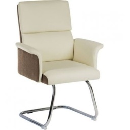 Mugello Visitor Office Chair - Cream - thumbnail 2