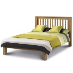 Julian Bowen Amsterdam Oak Bed - Double - Low Bed Foot - thumbnail 2