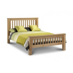 Julian Bowen Amsterdam Oak Bed - Double - Low Bed Foot