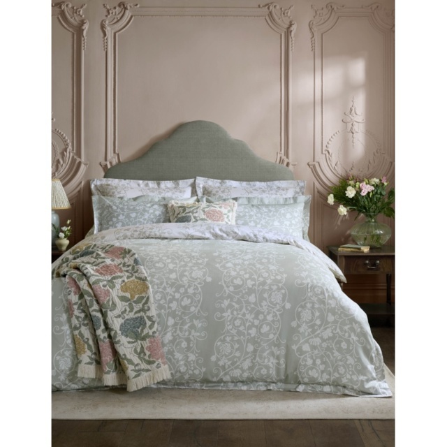 Historic Royal Palaces Tudor Trail Duvet Set - Sage - Double - image 1