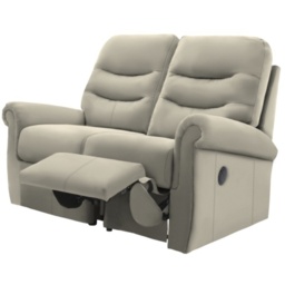 G Plan Holmes 2 Seater Recliner Sofa - Leather Grade L - Electric Single LHF - thumbnail 2