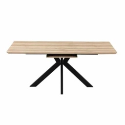 Phoenix Extending Table 140cm/180cm - Light Walnut - thumbnail 4