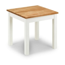 Julian Bowen Coxmoor Square Lamp Table - Ivory and Oak - thumbnail 3
