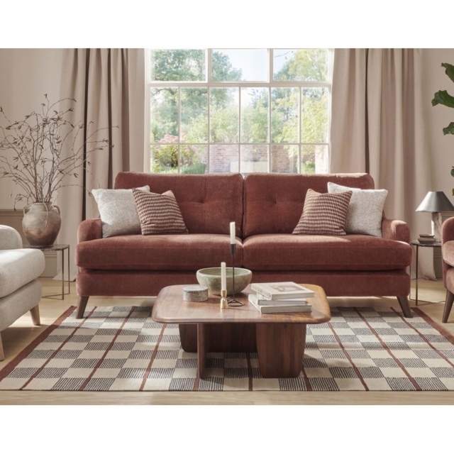 Reya Extra Large 4 Seater Sofa in Fabric - Fabric Grade B - image 1