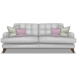 Reya Extra Large 4 Seater Sofa in Fabric - Fabric Grade B - thumbnail 4