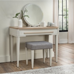 Delta Scandi Oak and Soft Grey Dressing Table - thumbnail 1