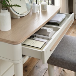 Delta Scandi Oak and Soft Grey Dressing Table - thumbnail 2