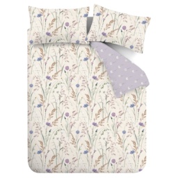Catherine Lansfield Grasmere Floral Duvet Set - Lilac - Super King - thumbnail 2