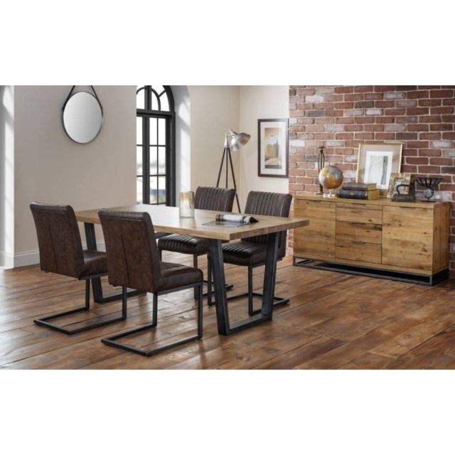 Julian Bowen Brooklyn Oak Dining Table - image 1
