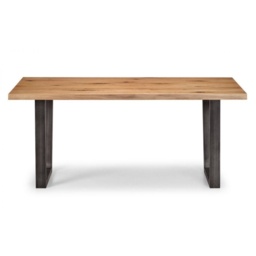 Julian Bowen Brooklyn Oak Dining Table - thumbnail 2