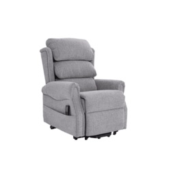 Luxor Dual Motor Riser Recliner Chair in Dove Grey Fabric - thumbnail 5