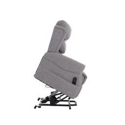 Luxor Dual Motor Riser Recliner Chair in Dove Grey Fabric - thumbnail 6