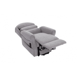 Luxor Dual Motor Riser Recliner Chair in Dove Grey Fabric - thumbnail 4
