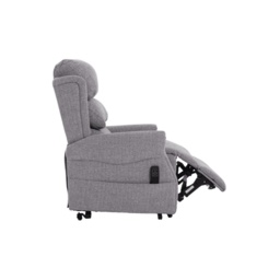 Luxor Dual Motor Riser Recliner Chair in Dove Grey Fabric - thumbnail 7