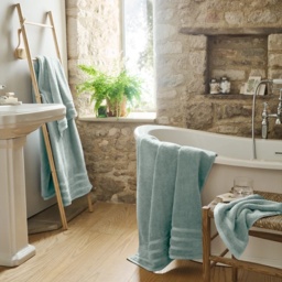 Christy Antalya Cotton Towel - Ocean Blue - Bath Sheet - thumbnail 2