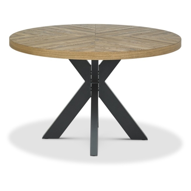 Winnipeg Rustic Oak 125cm Dining Table - image 1