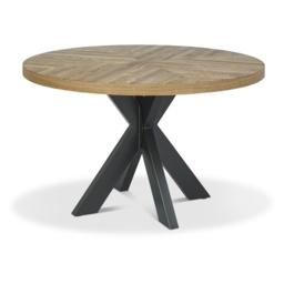 Winnipeg Rustic Oak 125cm Dining Table - thumbnail 2