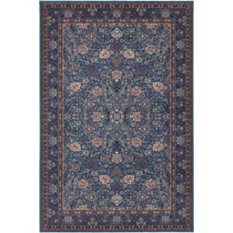 Mastercraft Kashqai Wool Wilton Rug - 45325/900 - Blue - 240 x 340cm - thumbnail 1