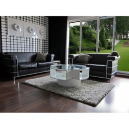 Mastercraft 039 - 001/6699 Twilight Shaggy Rug - White/Silver - 200cm x 290cm - thumbnail 3