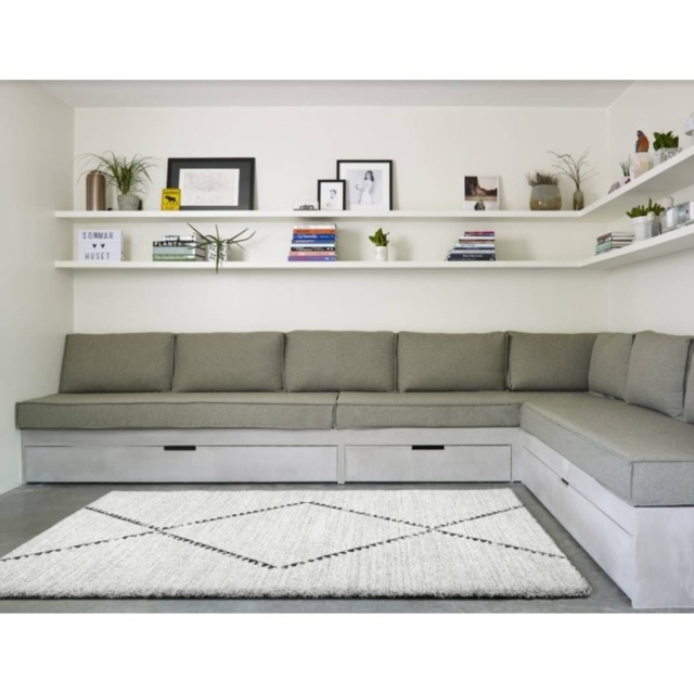 Mastercraft Mehari Heatset Wilton Rug 023 - 0229/6288 - White - 160x230cm - image 1