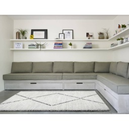 Mastercraft Mehari Heatset Wilton Rug 023 - 0229/6288 - White - 160x230cm - thumbnail 1